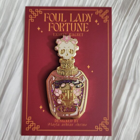 Fairyloot Foul Lady Of Fortune Inspired Enamel Magnet Eternal Embrace March 2025 - Picture 2 of 4